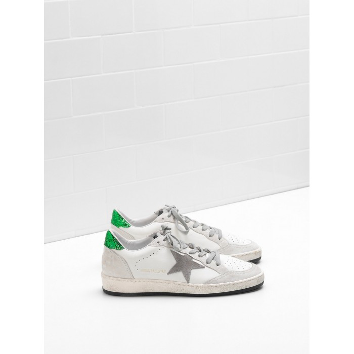 Men/Women Golden Goose Ball Star Shoes In Calf Leather Suede Star Glittery