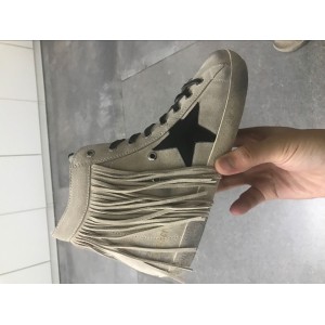 Men/Women Golden Goose Francy Shoes Suede Star And Tongue In Leather