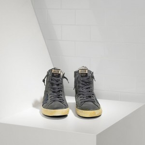 Men/Women Golden Goose Shoes Francy In Nabuk Dark Grey