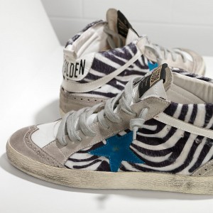 Men/Women Golden Goose Mid Star Shoes Printed Effect Skin And Leather Star