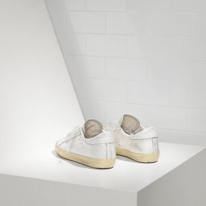 Men's Golden Goose Shoes Superstar In Light White