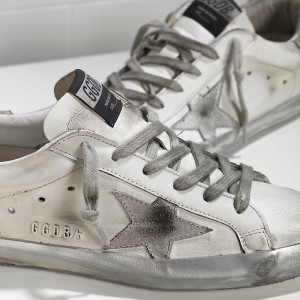 Men/Women Golden Goose Shoes Superstar In Sparkle White Silver