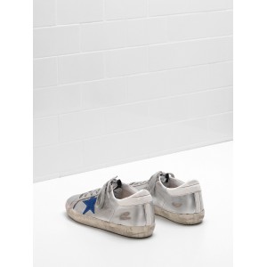 Men/Women Golden Goose Superstar Shoes Leather Star In Glossy Material