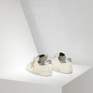Women's Golden Goose Shoes May In White Silver Gold