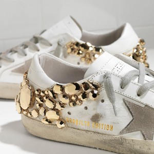 Women's Golden Goose Shoes Superstar Limited Edition In Gold Diamond