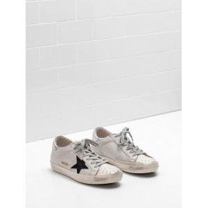 Women's Golden Goose Superstar Shoes In Technical Suede Star In Laminated